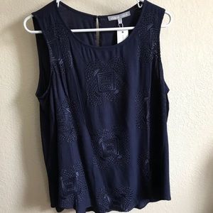 Daniel Rainn blue sleeveless top